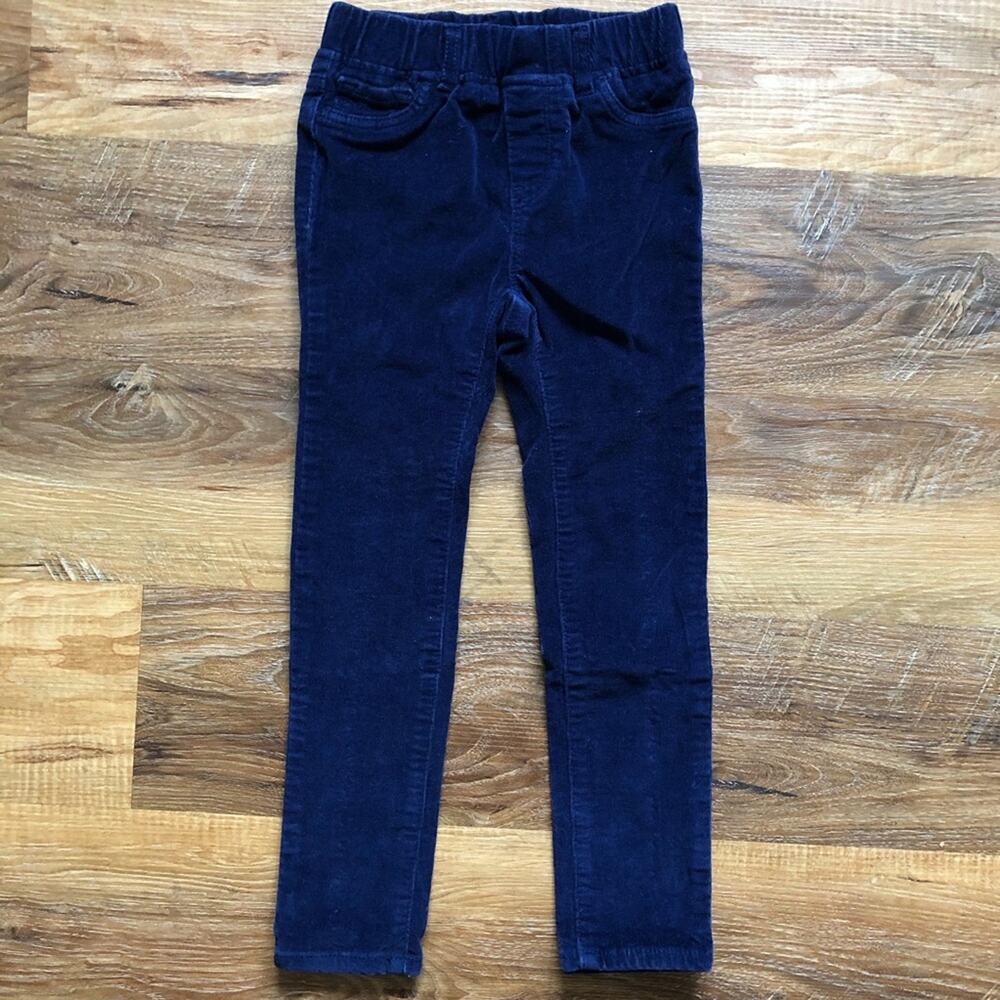 Gap Girls’ Corduroy Pants Elastic Waist Micro Cords Blue Size 5